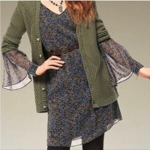 CABi Poise Bell Sleeve Flora Dress Size Medium